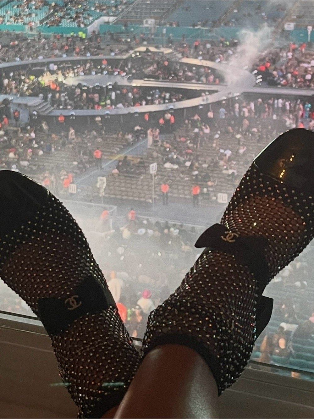 Mary Jane Black Embellished Fishnet Ankle Socks